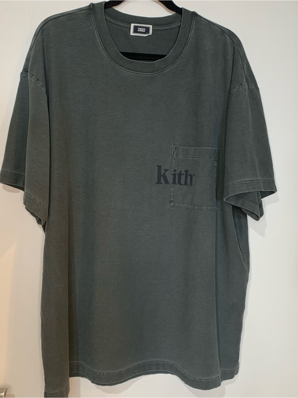 KITH QUINN Pocket Tee Shirt Men's XXL PYRITE 100% Cotton Winter Classic 25